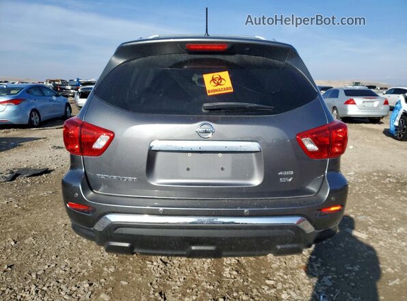 5N1DR2MM2JC633143 2018 NISSAN PATHFINDER Gray Rear view