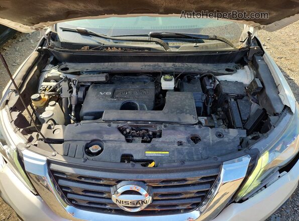 5N1DR2MM2JC678227 2018 NISSAN PATHFINDER White ძრავის განყოფილების ხედი