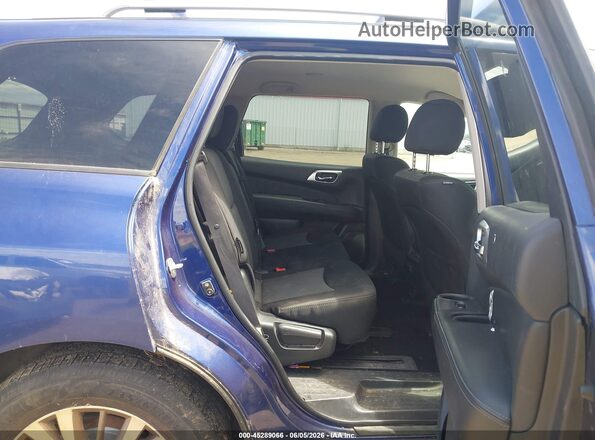 5N1DR2MM3JC654034 2018 NISSAN PATHFINDER Blue VIN კოდის სტიკერის ხედი