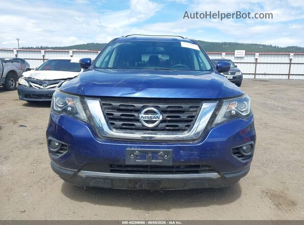 5N1DR2MM3JC654034 2018 NISSAN PATHFINDER Blue ხელსაწყოთა პანელის ხედი