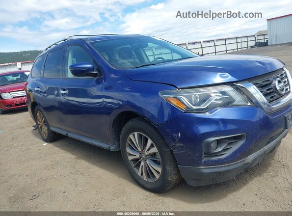 5N1DR2MM3JC654034 2018 NISSAN PATHFINDER Blue უკანა სალონის ხედი