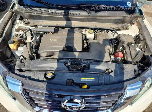 5N1DR2MM3JC678690 2018 NISSAN PATHFINDER White Вид підкапотного простору