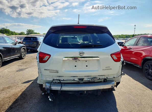 5N1DR2MM3JC678690 2018 NISSAN PATHFINDER White Вид ззаду