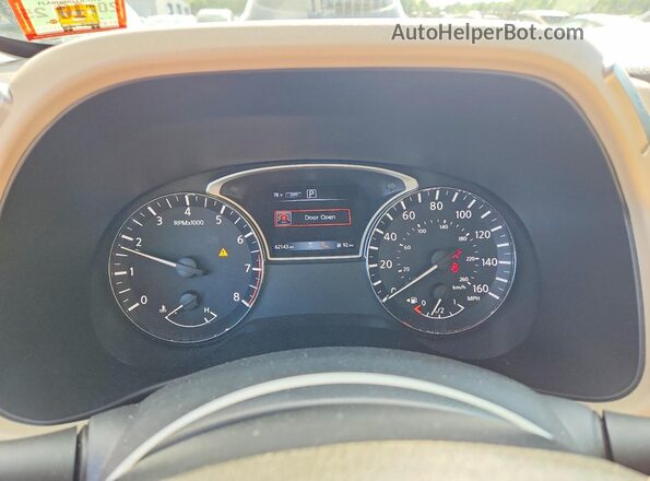 5N1DR2MM3JC678690 2018 NISSAN PATHFINDER White Вид щитка приладів