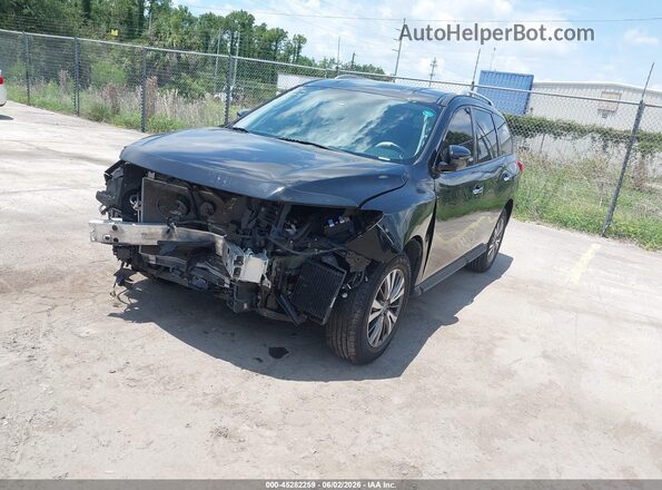 5N1DR2MM4KC599269 2019 NISSAN PATHFINDER Black Առջևի ձախ երեք քառորդ տեսարան
