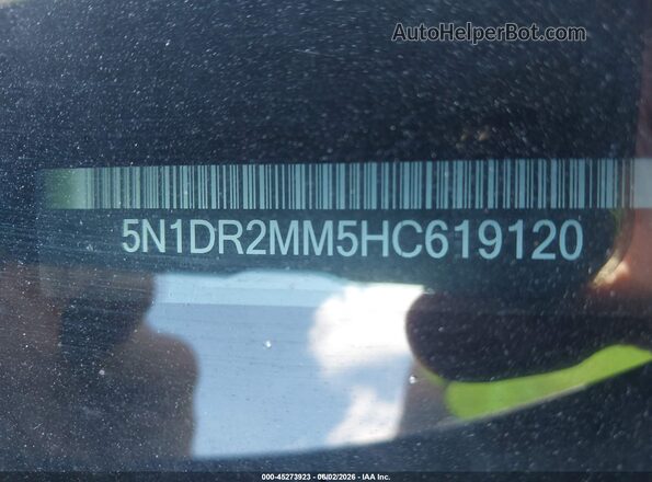 5N1DR2MM5HC619120 2017 NISSAN PATHFINDER Серый Вид подкапотного пространства