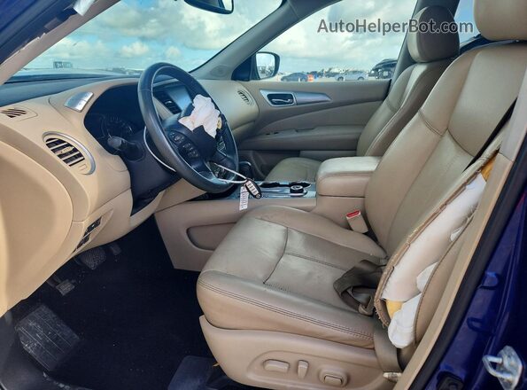 5N1DR2MM5HC669354 2017 NISSAN PATHFINDER Blue წინა სალონის ხედი