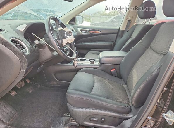 5N1DR2MM5JC649157 2018 NISSAN PATHFINDER Black Front interior view