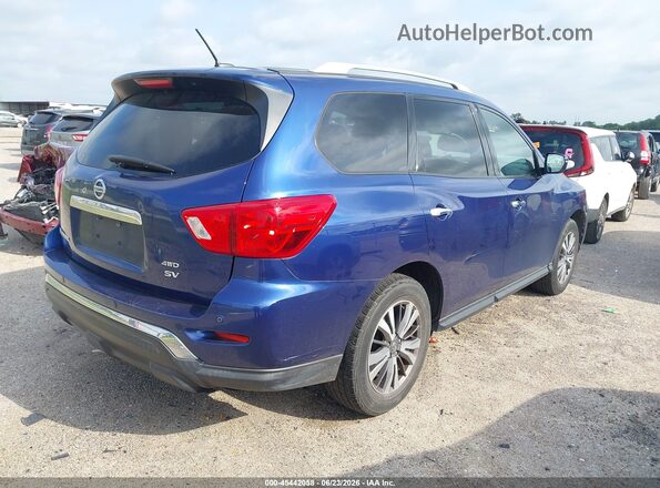 5N1DR2MM5JC653628 2018 NISSAN PATHFINDER Blue Задня права чверть