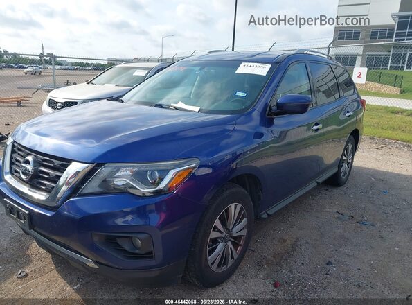 5N1DR2MM5JC653628 2018 NISSAN PATHFINDER Blue Передня ліва чверть