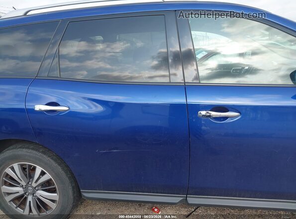 5N1DR2MM5JC653628 2018 NISSAN PATHFINDER Blue Вид задньої частини салону