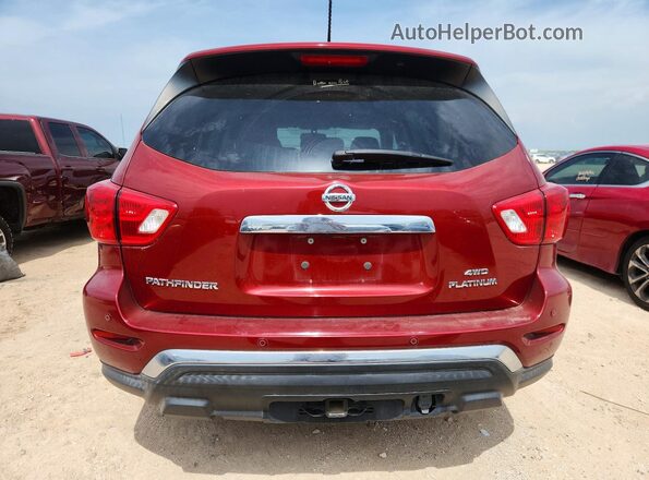 5N1DR2MM5JC673877 2018 NISSAN PATHFINDER Red Vista trasera
