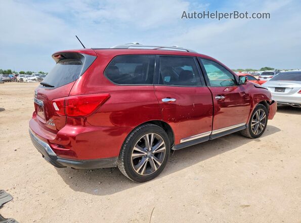 5N1DR2MM5JC673877 2018 NISSAN PATHFINDER Red Trasero derecho