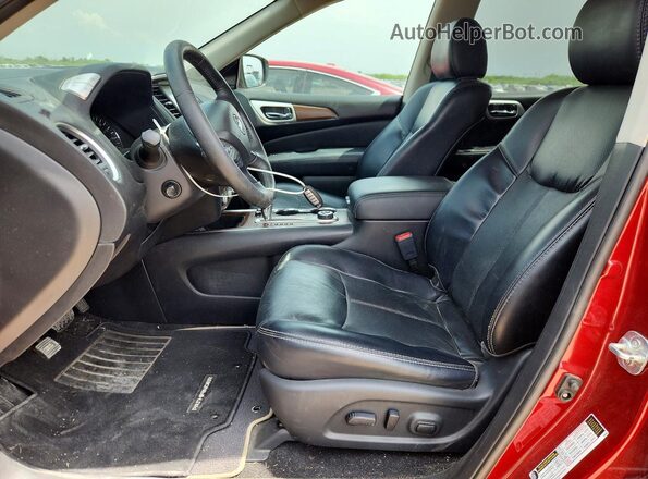 5N1DR2MM5JC673877 2018 NISSAN PATHFINDER Red Vista interior delantera