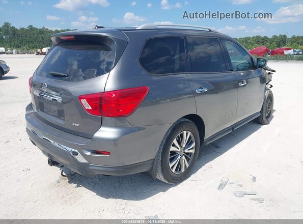5N1DR2MM5JC678254 2018 NISSAN PATHFINDER Gray Trasero derecho