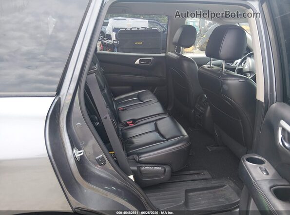 5N1DR2MM6JC603840 2018 NISSAN PATHFINDER Gray Widok naklejki z numerem VIN