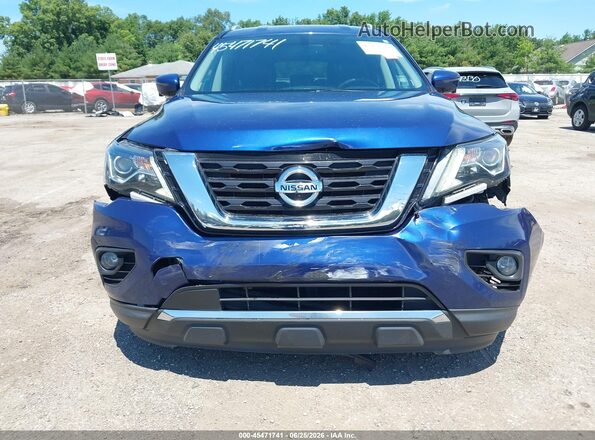 5N1DR2MM7HC673681 2017 NISSAN PATHFINDER Blue Front view