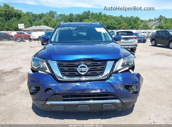 5N1DR2MM7HC673681 2017 NISSAN PATHFINDER Blue Instrument cluster view