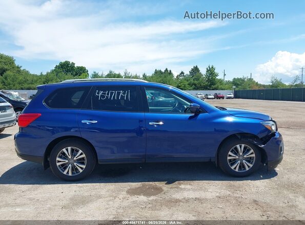 5N1DR2MM7HC673681 2017 NISSAN PATHFINDER Blue Rear interior view