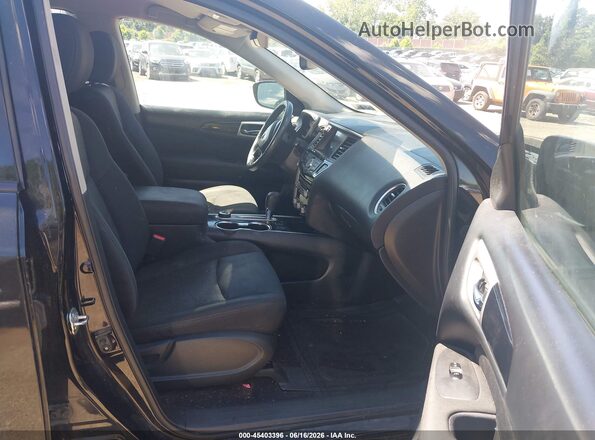 5N1DR2MM7HC688746 2017 NISSAN PATHFINDER Black Widok wnętrza z przodu