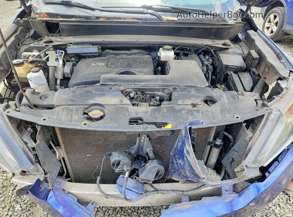 5N1DR2MM7JC644266 2018 NISSAN PATHFINDER Blue Vista del compartimento del motor