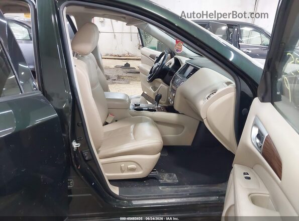 5N1DR2MM7KC606649 2019 NISSAN PATHFINDER Green Вид салону спереду