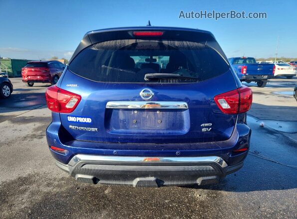 5N1DR2MM7KC620082 2019 NISSAN PATHFINDER Синий Вид сзади