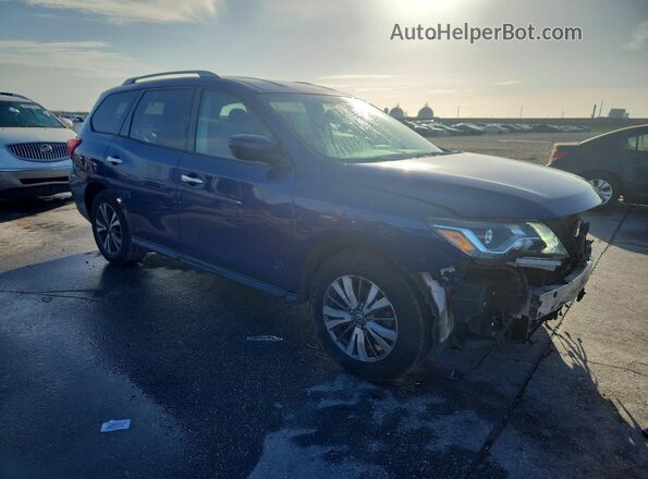 5N1DR2MM7KC620082 2019 NISSAN PATHFINDER Синий Передняя правая четверть