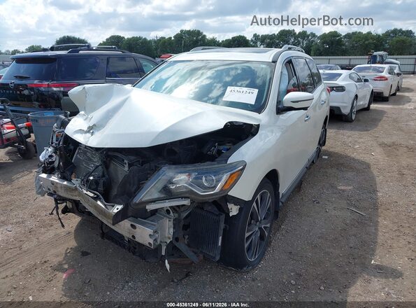 5N1DR2MM8HC649762 2017 NISSAN PATHFINDER Белый Передняя левая четверть