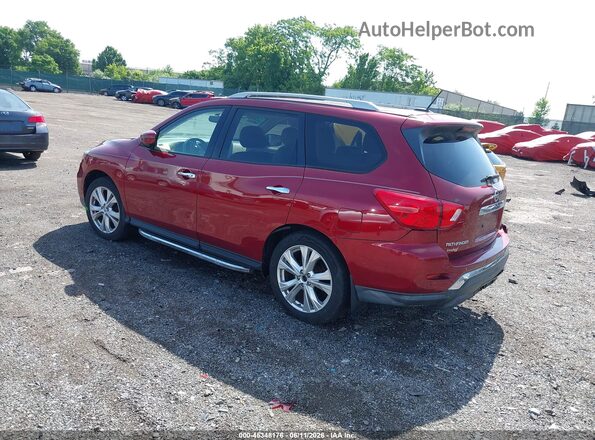 5N1DR2MM8JC614709 2018 NISSAN PATHFINDER Red Հետևի ձախ
