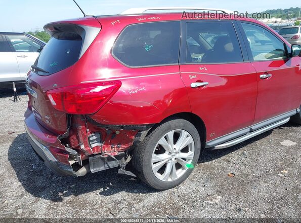 5N1DR2MM8JC614709 2018 NISSAN PATHFINDER Red Դիմացի տեսք