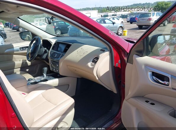 5N1DR2MM8JC614709 2018 NISSAN PATHFINDER Red Սալոնի դիմացի տեսք