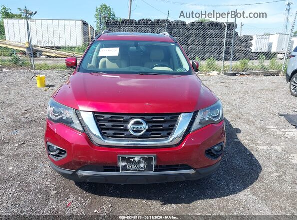 5N1DR2MM8JC614709 2018 NISSAN PATHFINDER Red Սարքավորումների վահանակի տեսք