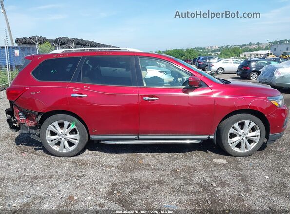 5N1DR2MM8JC614709 2018 NISSAN PATHFINDER Red Սալոնի հետևի տեսք