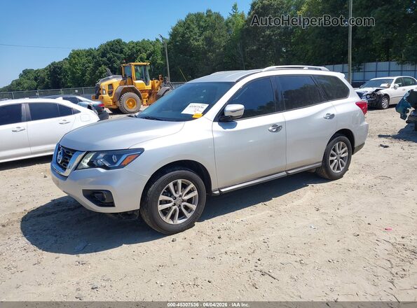 5N1DR2MM8KC580949 2019 NISSAN PATHFINDER Silver Առջևի ձախ երեք քառորդ տեսարան
