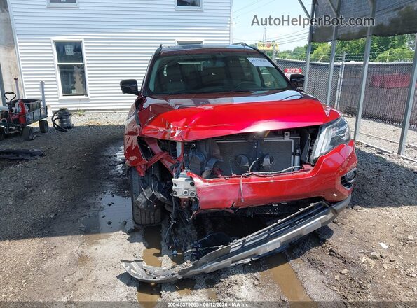 5N1DR2MM8KC633519 2019 NISSAN PATHFINDER Burgundy Դիմացի տեսք
