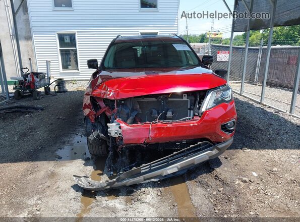 5N1DR2MM8KC633519 2019 NISSAN PATHFINDER Burgundy Սարքավորումների վահանակի տեսք