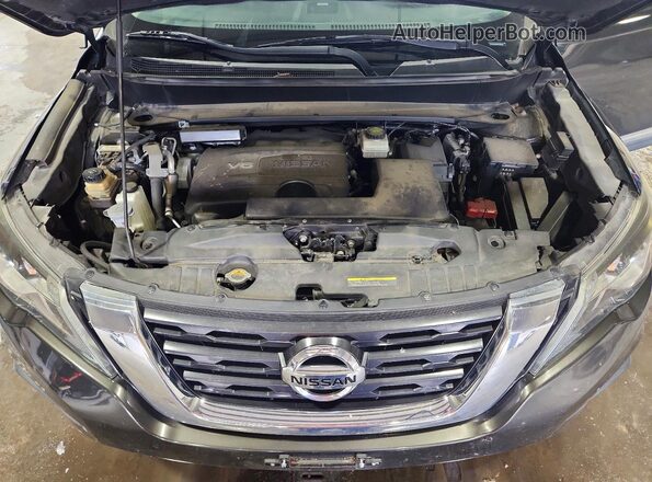 5N1DR2MM9HC602952 2017 NISSAN PATHFINDER Green Vista del compartimento del motor