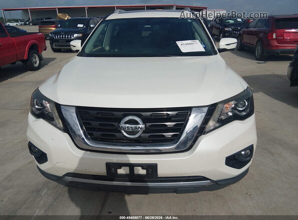 5N1DR2MM9JC619658 2018 NISSAN PATHFINDER White Instrument cluster view