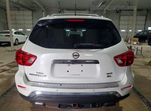 5N1DR2MMXJC612928 2018 NISSAN PATHFINDER White Vista trasera