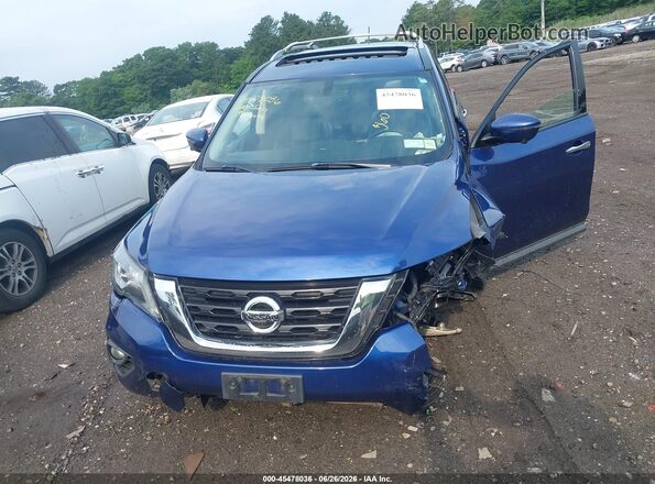 5N1DR2MMXJC649980 2018 NISSAN PATHFINDER Blue წინა პანელის ხედი
