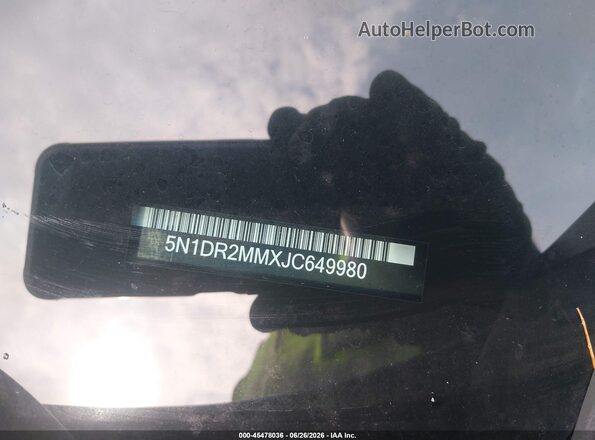 5N1DR2MMXJC649980 2018 NISSAN PATHFINDER Blue 