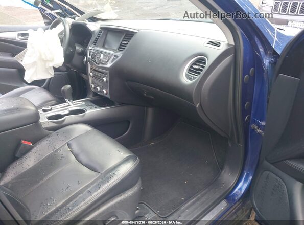 5N1DR2MMXJC649980 2018 NISSAN PATHFINDER Blue წინა სალონის ხედი