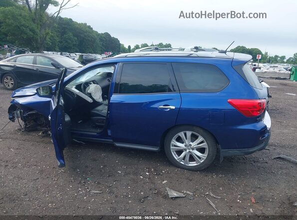5N1DR2MMXJC649980 2018 NISSAN PATHFINDER Blue უკანა სალონის ხედი