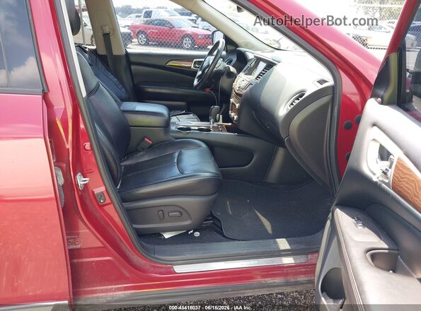 5N1DR2MN0HC610107 2017 NISSAN PATHFINDER Red წინა სალონის ხედი