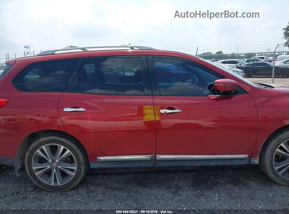 5N1DR2MN0HC610107 2017 NISSAN PATHFINDER Red უკანა სალონის ხედი