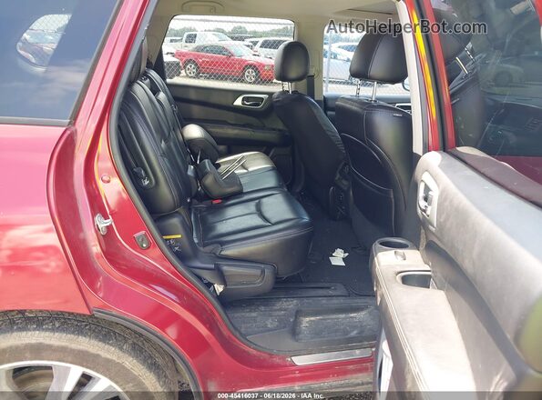 5N1DR2MN0HC610107 2017 NISSAN PATHFINDER Red VIN კოდის სტიკერის ხედი