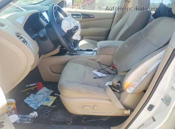 5N1DR2MN0JC631898 2018 NISSAN PATHFINDER White Vista interior delantera