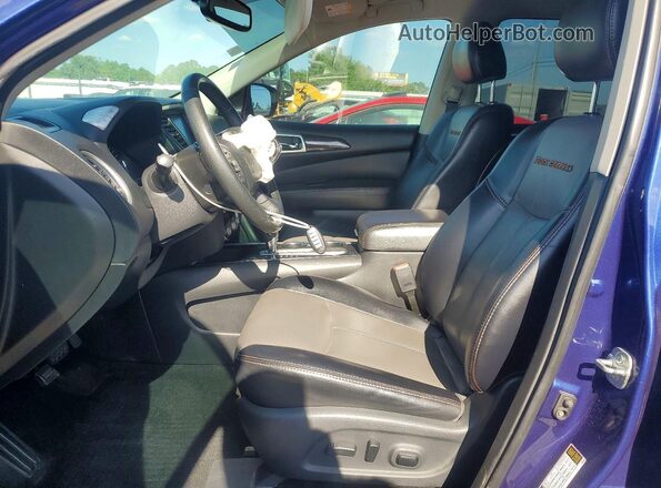 5N1DR2MN0KC646970 2019 NISSAN PATHFINDER Blue წინა სალონის ხედი