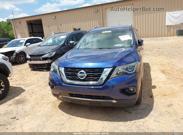 5N1DR2MN2HC652522 2017 NISSAN PATHFINDER Blue Instrument cluster view